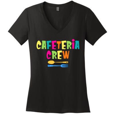 Cafeteria Squad School Cafeteria Lady Worker Women's V-Neck T-Shirt