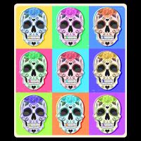 Cool Sugar Skull Pop Art 16 in Basic Backpack