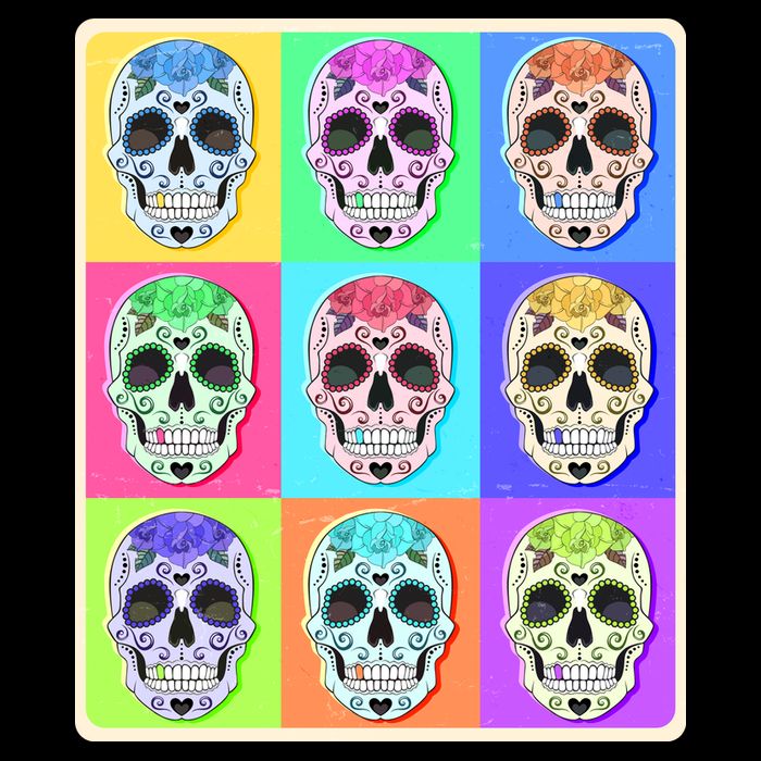 Cool Sugar Skull Pop Art 16 in Basic Backpack