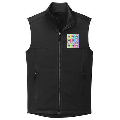 Cool Sugar Skull Pop Art Collective Smooth Fleece Vest