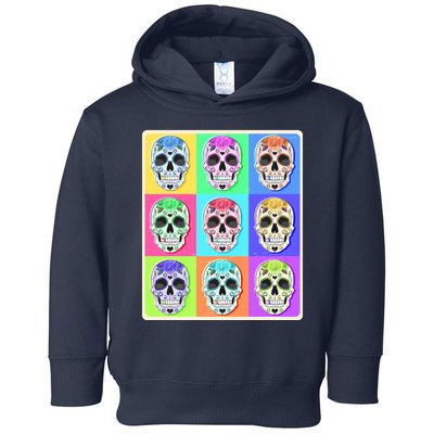 Cool Sugar Skull Pop Art Toddler Hoodie