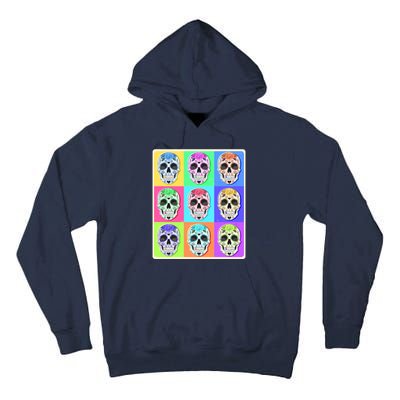 Cool Sugar Skull Pop Art Tall Hoodie