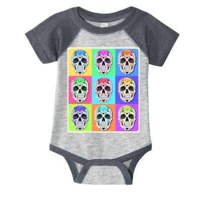 Cool Sugar Skull Pop Art Infant Baby Jersey Bodysuit