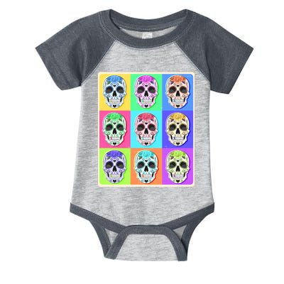 Cool Sugar Skull Pop Art Infant Baby Jersey Bodysuit