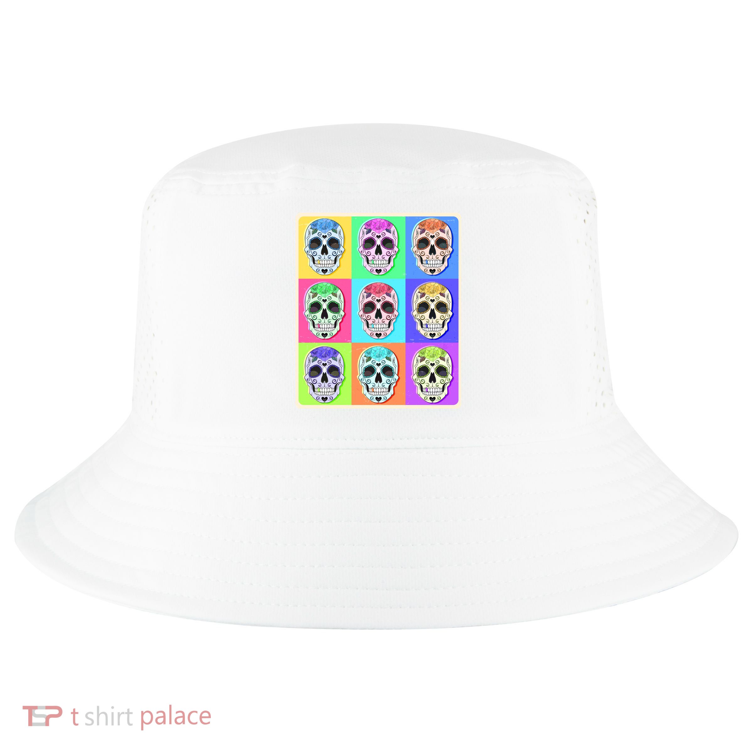 Cool Sugar Skull Pop Art Cool Comfort Performance Bucket Hat