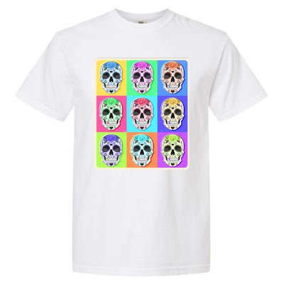 Cool Sugar Skull Pop Art Garment-Dyed Heavyweight T-Shirt