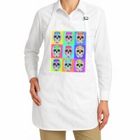 Cool Sugar Skull Pop Art Apron