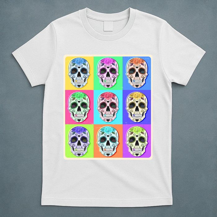 Cool Sugar Skull Pop Art T-Shirt