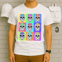Cool Sugar Skull Pop Art T-Shirt
