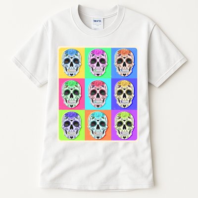 Cool Sugar Skull Pop Art Tall T-Shirt