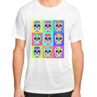 Cool Sugar Skull Pop Art Adult ChromaSoft Performance T-Shirt