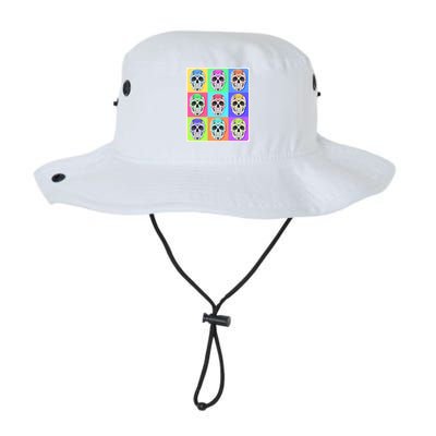 Cool Sugar Skull Pop Art Bucket Hat