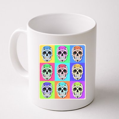 Cool Sugar Skull Pop Art Coffee Mug