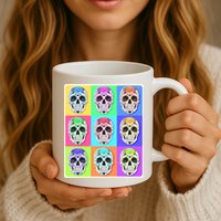 Cool Sugar Skull Pop Art Mug