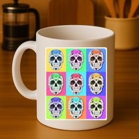Cool Sugar Skull Pop Art Mug