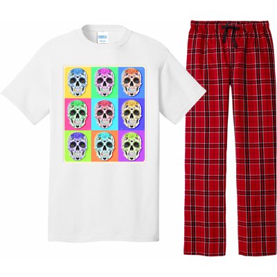 Cool Sugar Skull Pop Art Pajama Set