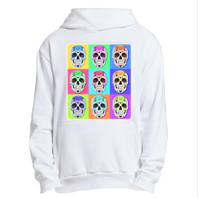 Cool Sugar Skull Pop Art Urban Pullover Hoodie