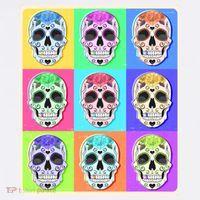 Cool Sugar Skull Pop Art Premium T-Shirt