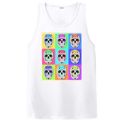 Cool Sugar Skull Pop Art PosiCharge Competitor Tank