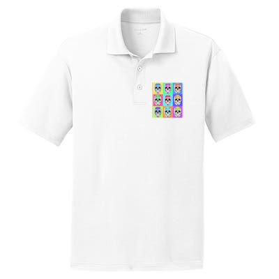 Cool Sugar Skull Pop Art PosiCharge RacerMesh Polo