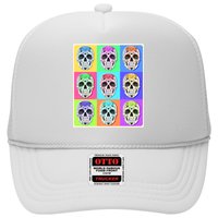Cool Sugar Skull Pop Art Trucker Hat