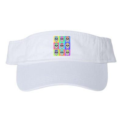 Cool Sugar Skull Pop Art Visor