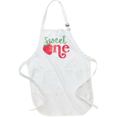 Cute Strawberry Sweet One Full-Length Apron With Pockets