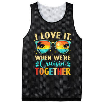 Cruise Ship Summer Vacation Friends Group Family I Love It Mesh Reversible Basketball Jersey Tank