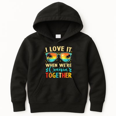 Cruise Ship Summer Vacation Friends Group Family I Love It Kids Hoodie