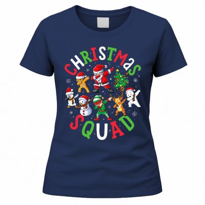 Christmas Squad Santa Dabbing Elf Family Matching Pajamas Women's T-Shirt