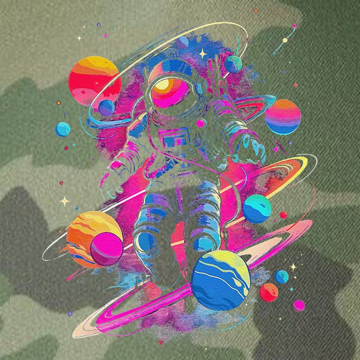 Cool Spaceman Scifi Astronaut Space Legacy Tie Dye Trucker Hat