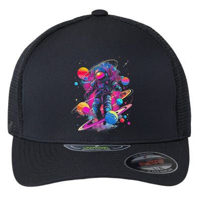 Cool Spaceman Scifi Astronaut Space Flexfit Unipanel Trucker Cap