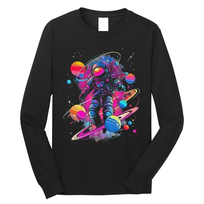 Cool Spaceman Scifi Astronaut Space Long Sleeve Shirt