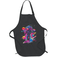 Cool Spaceman Scifi Astronaut Space Full-Length Apron With Pockets