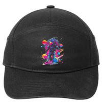 Cool Spaceman Scifi Astronaut Space 7-Panel Snapback Hat