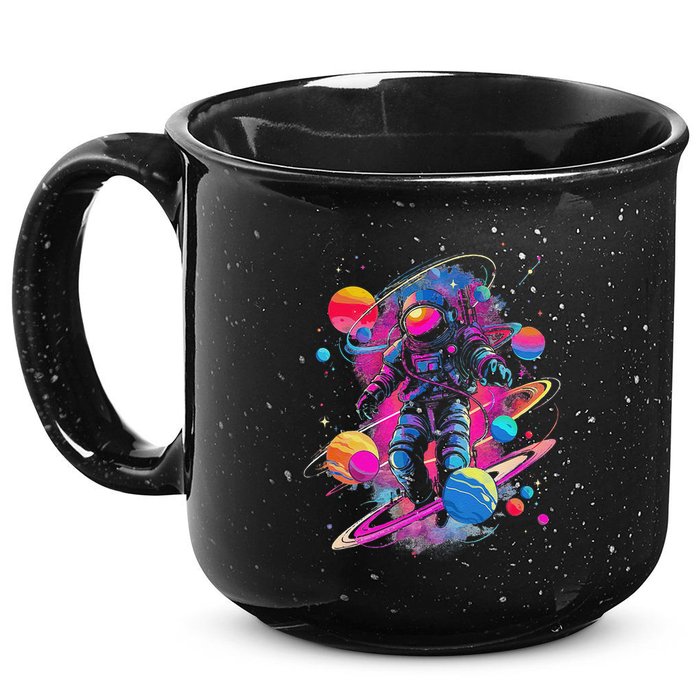 Cool Spaceman Scifi Astronaut Space 15oz Campfire Ceramic Mug
