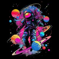 Cool Spaceman Scifi Astronaut Space 16 in Basic Backpack