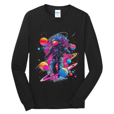 Cool Spaceman Scifi Astronaut Space Tall Long Sleeve T-Shirt