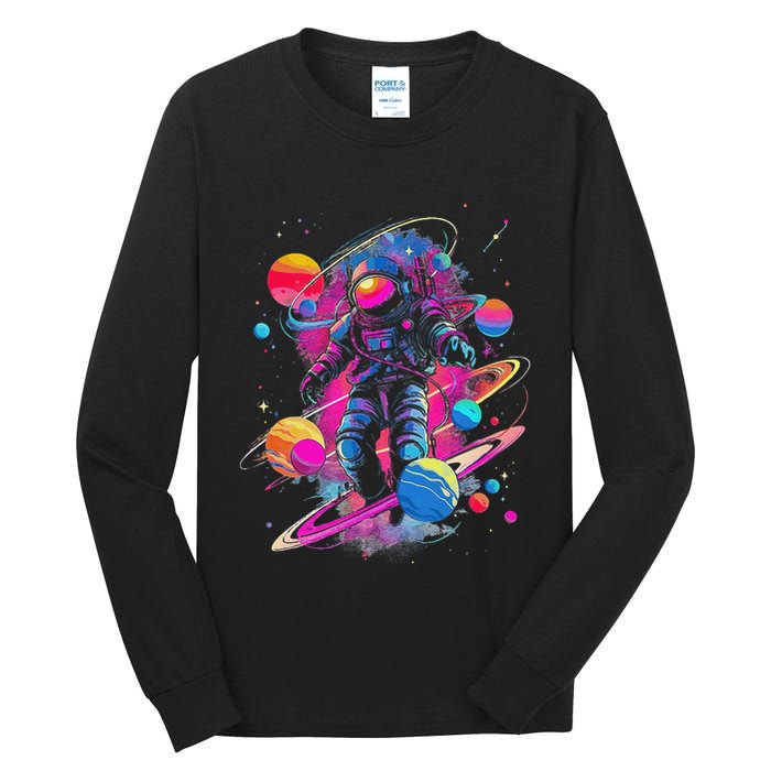 Cool Spaceman Scifi Astronaut Space Tall Long Sleeve T-Shirt