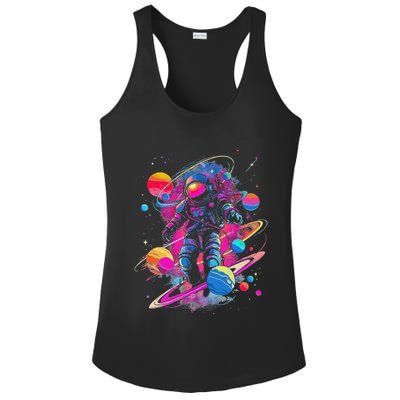 Cool Spaceman Scifi Astronaut Space Ladies PosiCharge Competitor Racerback Tank