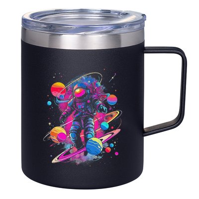 Cool Spaceman Scifi Astronaut Space 12oz Stainless Steel Coffee Mug