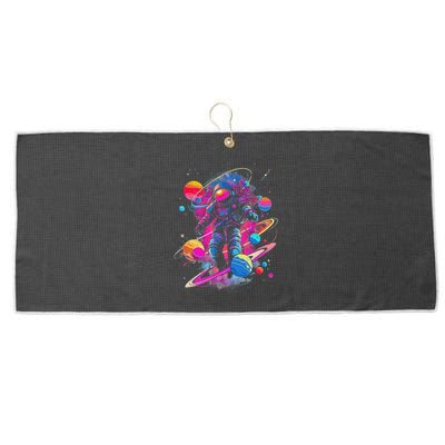 Cool Spaceman Scifi Astronaut Space Large Microfiber Waffle Golf Towel