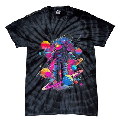 Cool Spaceman Scifi Astronaut Space Tie-Dye T-Shirt