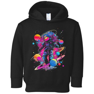 Cool Spaceman Scifi Astronaut Space Toddler Hoodie