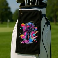Cool Spaceman Scifi Astronaut Space Golf Towel
