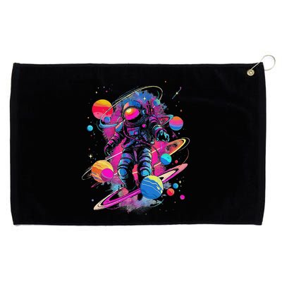 Cool Spaceman Scifi Astronaut Space Grommeted Golf Towel