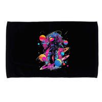 Cool Spaceman Scifi Astronaut Space Microfiber Hand Towel
