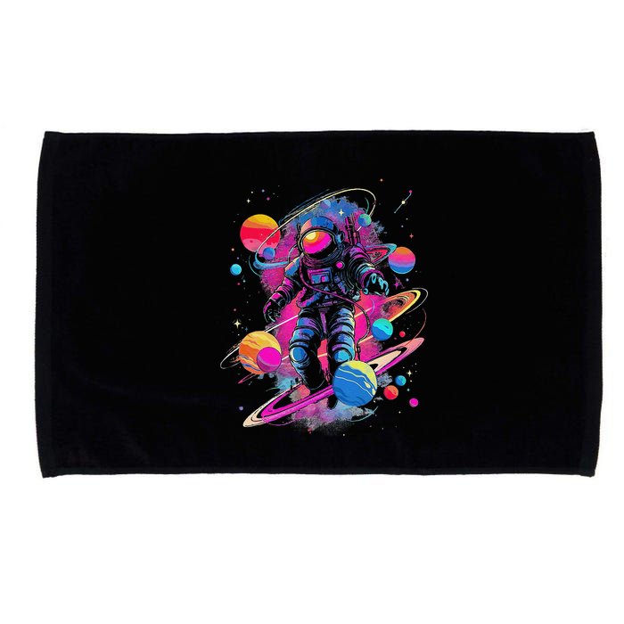 Cool Spaceman Scifi Astronaut Space Microfiber Hand Towel