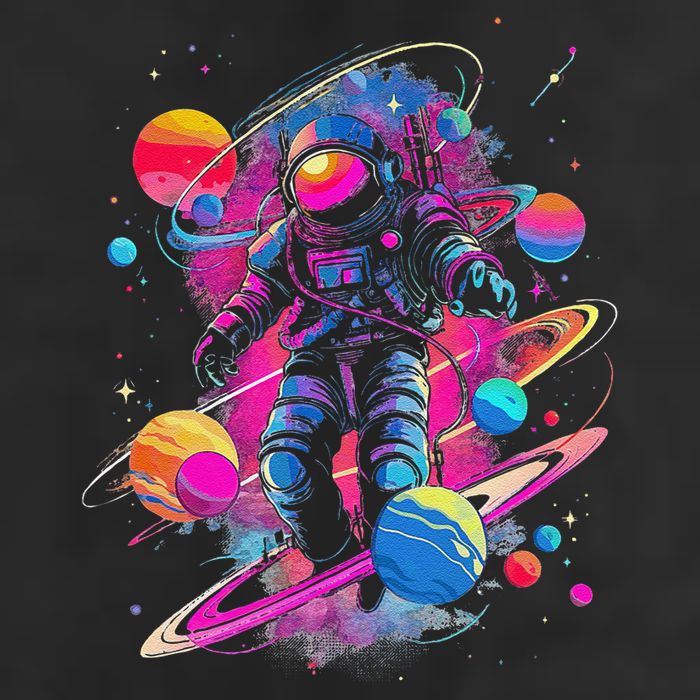 Cool Spaceman Scifi Astronaut Space Microfiber Hand Towel