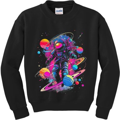 Cool Spaceman Scifi Astronaut Space Kids Sweatshirt